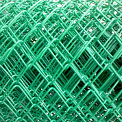 Сетка рабица (полимерная, зеленая) 35х35х2,2 (15м2)