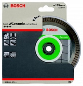 Круг алмазный Bosch Best for ceramic extraclean turbo 125x22 турбо (2.608.602.479) 2608602479