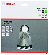 Диск пильный твердосплавный Bosch Optiline eco 190x24x30 (2.608.641.789) 2608641789