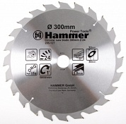 Диск пильный твердосплавный Hammer 300х32/30мм 24 зуб. 205-127