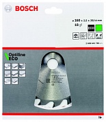Диск пильный твердосплавный Bosch Optiline eco 160x18x20/16 (2.608.641.785) 2608641785