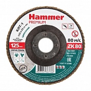 Круг Лепестковый Торцевой (КЛТ) Hammer Ф125х22 p80 213-036(2)